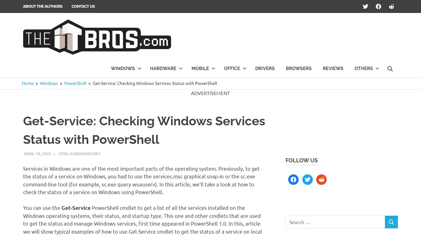 Get-Service: Checking Windows Services Status with PowerShell